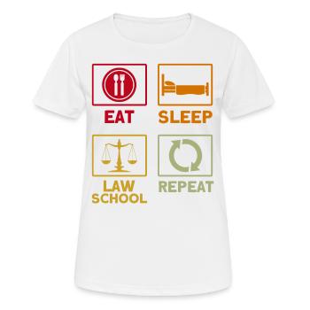 Juristische Fakultät Rechtsanwalt Anwalt des Recht - Frauen T-Shirt atmungsaktiv - Weiß - Vorne - AI Model Female 172 dark (172cm)