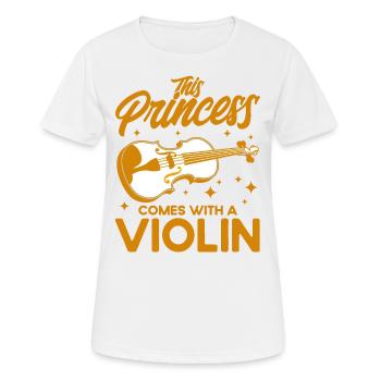 Orchestra Violinist Violin Lover Gift - Women's Breathable T-Shirt - white - Front - AI Model Female 172 dark (172cm)