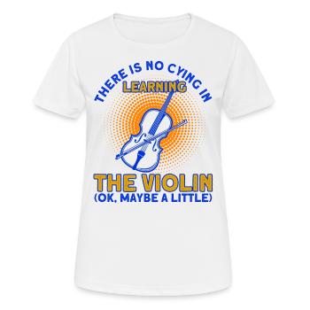 Violoniste Orchestre-Violoniste Violoniste Gesche - T-shirt respirant Femme - blanc - Devant - AI Model Female 172 dark (172cm)
