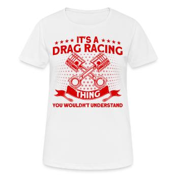 Drag Racer Racing Car Car Racing Cadeau - T-shirt respirant Femme - blanc - Devant - AI Model Female 172 dark (172cm)