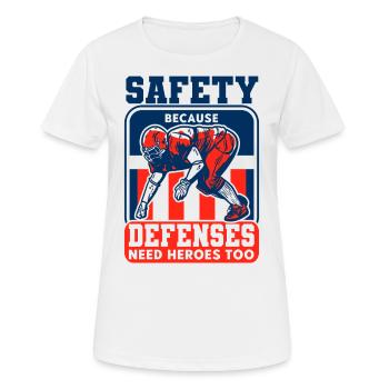 American Football American Football Player Footba - Women's Breathable T-Shirt - white - Front - AI Model Female 172 dark (172cm)