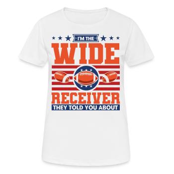 Football Game Football Player American Football - Women's Breathable T-Shirt - white - Front - AI Model Female 172 dark (172cm)
