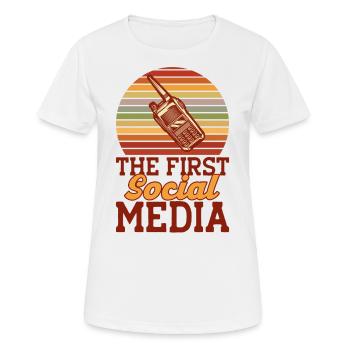 Radio amateur Morse code broadcast amateur radio - Women's Breathable T-Shirt - white - Front - AI Model Female 172 dark (172cm)