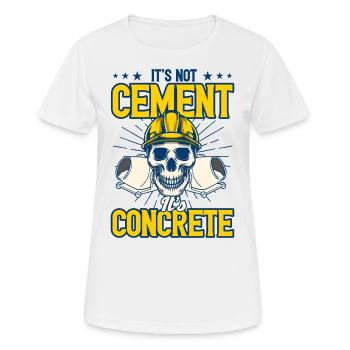 Travailleurs de la construction Constructeurs de béton Cadeau de bétonnière - T-shirt respirant Femme - blanc - Devant - AI Model Female 172 dark (172cm)