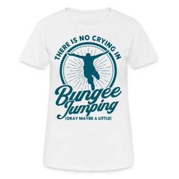 Bungy Jumping Bungee Jump Bungee Springer - Women's Breathable T-Shirt - white - Front - AI Model Female 172 dark (172cm)