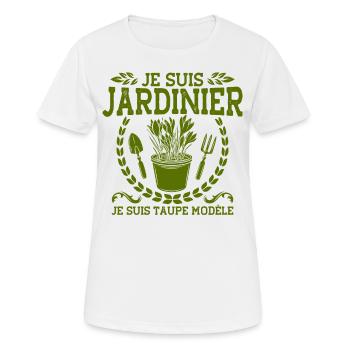 Schrebergarten Gartenarbeit Garten Geschenk - Frauen T-Shirt atmungsaktiv - Weiß - Vorne - AI Model Female 172 dark (172cm)