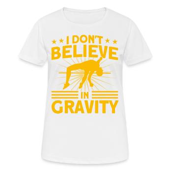Pole Vault Athletics Jumping Gift - Women's Breathable T-Shirt - white - Front - AI Model Female 172 dark (172cm)