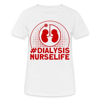 Dialysis Treatment Dialysis Nurse Nurse - Women's Breathable T-Shirt - white - Front - AI Model Female 172 dark (172cm)