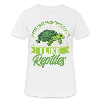 Reptile Lizards Reptile Lovers Gift - T-shirt respirant Femme - blanc - Devant - AI Model Female 172 dark (172cm)