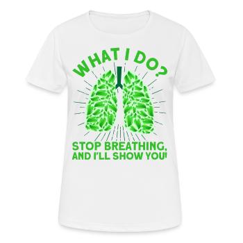 Pulmonology Registered Respiratory Therapist - Women's Breathable T-Shirt - white - Front - AI Model Female 172 dark (172cm)