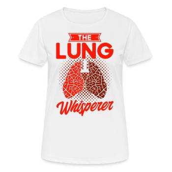 Thérapeute respiratoire agréé Respirotär Th - T-shirt respirant Femme - blanc - Devant - AI Model Female 172 dark (172cm)