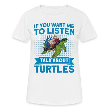 Sea turtle Sea turtles Turtles - Women's Breathable T-Shirt - white - Front - AI Model Female 172 dark (172cm)