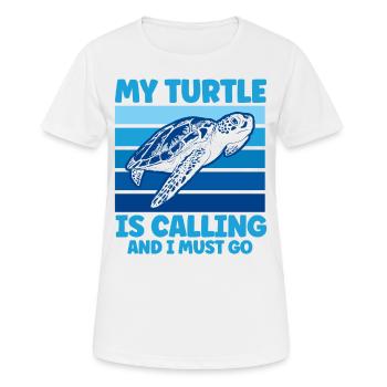 Turtle Keeping Sea Turtle Turtles - Women's Breathable T-Shirt - white - Front - AI Model Female 172 dark (172cm)