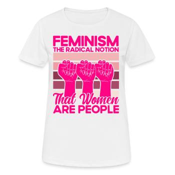 Empowerment of gender equality F - Women's Breathable T-Shirt - white - Front - AI Model Female 172 dark (172cm)