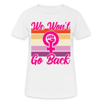 Gender equality Feminism Rec - Women's Breathable T-Shirt - white - Front - AI Model Female 172 dark (172cm)