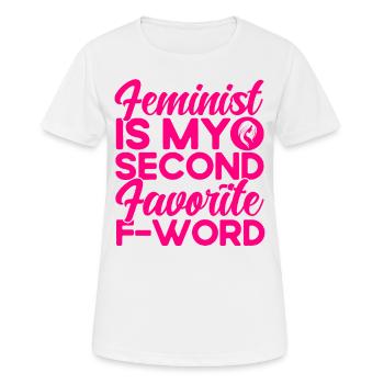 Gender equality Gender equality - Women's Breathable T-Shirt - white - Front - AI Model Female 172 dark (172cm)