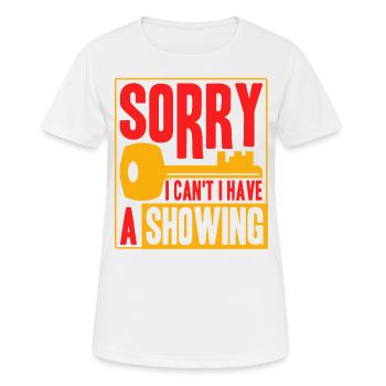 Immobilie Makler Immobilienmakler Geschenk - Frauen T-Shirt atmungsaktiv - Weiß - Vorne - AI Model Female 172 dark (172cm)