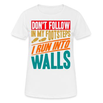 Sarcastic Black Humor Irony Gift - Women's Breathable T-Shirt - white - Front - AI Model Female 172 dark (172cm)