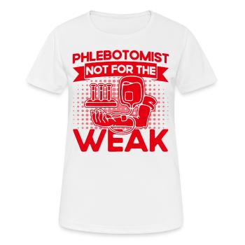 Blutabnahme Phlebotomie Labor Phlebotomist Geschen - Frauen T-Shirt atmungsaktiv - Weiß - Vorne - AI Model Female 172 dark (172cm)