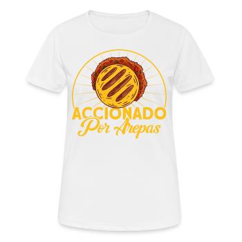 Arepas Arepa Venezuelan Food Gift - Women's Breathable T-Shirt - white - Front - AI Model Female 172 dark (172cm)