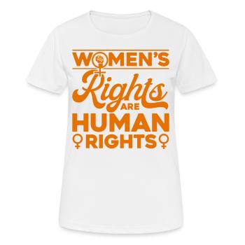 Droits des femmes Égalité des droits - T-shirt respirant Femme - blanc - Devant - AI Model Female 172 dark (172cm)
