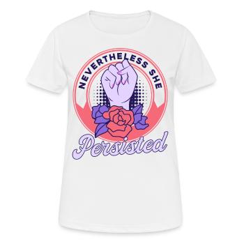 Droits des femmes Autonomisation féministe - T-shirt respirant Femme - blanc - Devant - AI Model Female 172 dark (172cm)