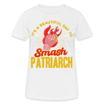 Gender equality Feminism Rec - Women's Breathable T-Shirt - white - Front - AI Model Female 172 dark (172cm)