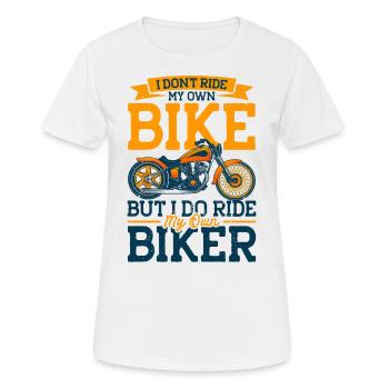 Motorcycle Rider Chopper Motorcycle Gift - Women's Breathable T-Shirt - white - Front - AI Model Female 172 dark (172cm)