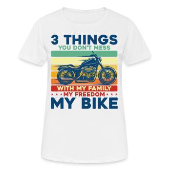 Chopper Motorcycle Biker Motorcycle Gift - Women's Breathable T-Shirt - white - Front - AI Model Female 172 dark (172cm)