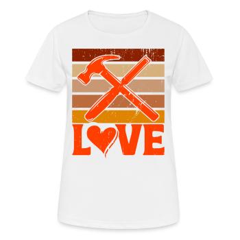 Schreiner Schnitzerei Holzarbeiter Geschenk - Frauen T-Shirt atmungsaktiv - Weiß - Vorne - AI Model Female 172 dark (172cm)