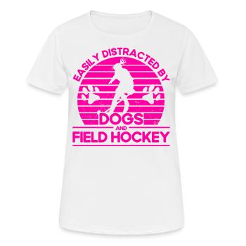 Team Sports Field Hockey Game Field Hockey History - Women's Breathable T-Shirt - white - Front - AI Model Female 172 dark (172cm)