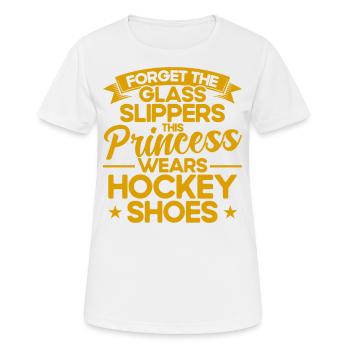 Field hockey game indoor field hockey team sports - Women's Breathable T-Shirt - white - Front - AI Model Female 172 dark (172cm)