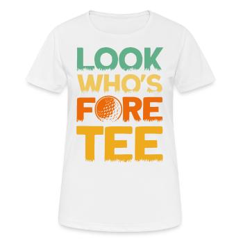 Golfers Golf Course Golf Play Gift - Women's Breathable T-Shirt - white - Front - AI Model Female 172 dark (172cm)