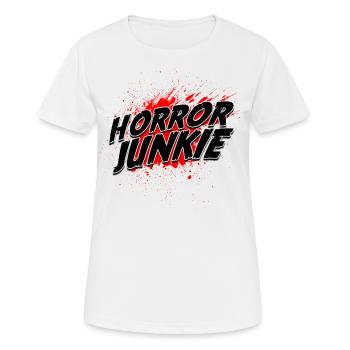 film d’horreur film d’horreur film d’horreur cadeau - T-shirt respirant Femme - blanc - Devant - AI Model Female 172 dark (172cm)