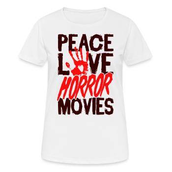 film d’horreur film d’horreur film d’horreur cadeau - T-shirt respirant Femme - blanc - Devant - AI Model Female 172 dark (172cm)