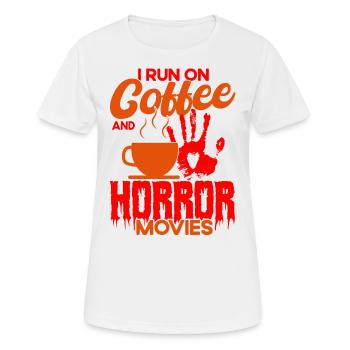 Film d’horreur Film d’horreur Film d’horreur Slasher Film Cadeau - T-shirt respirant Femme - blanc - Devant - AI Model Female 172 dark (172cm)