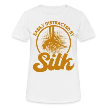 Aerial Silk Aerial Yoga Gymnastinnen Aerial Yoga G - Frauen T-Shirt atmungsaktiv - Weiß - Vorne - AI Model Female 172 dark (172cm)