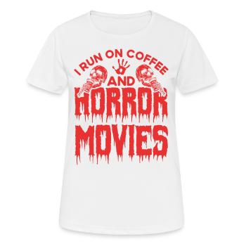 Film d’horreur Film d’horreur Film d’horreur Slasher Film Cadeau - T-shirt respirant Femme - blanc - Devant - AI Model Female 172 dark (172cm)