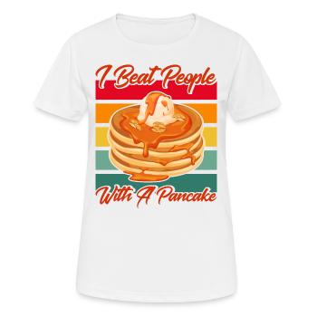 Breakfast Pancakes Pancakes Lovers Pank - Women's Breathable T-Shirt - white - Front - AI Model Female 172 dark (172cm)