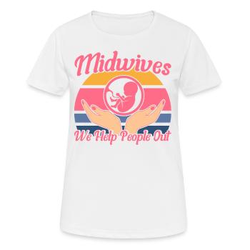 Doula Obstetrician Obstetrician Gift - Women's Breathable T-Shirt - white - Front - AI Model Female 172 dark (172cm)