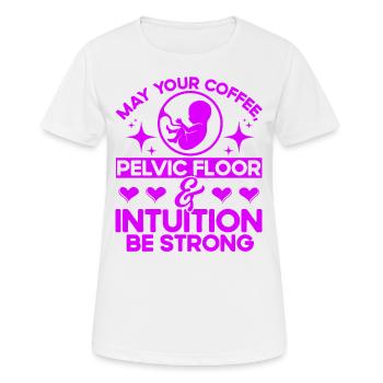 Obstétricien Doula Cadeau de sage-femme - T-shirt respirant Femme - blanc - Devant - AI Model Female 172 dark (172cm)