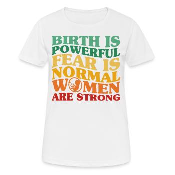 Midwife LD Work Obstetrician Gift - Women's Breathable T-Shirt - white - Front - AI Model Female 172 dark (172cm)