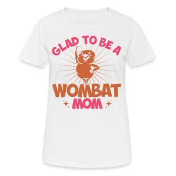 Wombat Wombats Australien Outback Geschenk - Frauen T-Shirt atmungsaktiv - Weiß - Vorne - AI Model Female 172 dark (172cm)