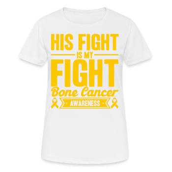Sensibilisation au cancer des os Soutien au cancer des os - T-shirt respirant Femme - blanc - Devant - AI Model Female 172 dark (172cm)
