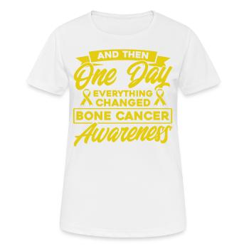 Bone Cancer Support Bone Cancer Fighter Kn - Women's Breathable T-Shirt - white - Front - AI Model Female 172 dark (172cm)