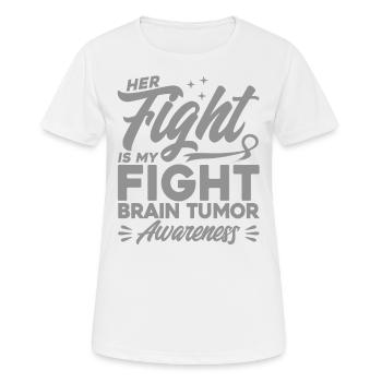 Brain Tumor Surviving Brain Tumor Support Hir - Women's Breathable T-Shirt - white - Front - AI Model Female 172 dark (172cm)