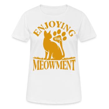 Cat Cat Parents Cats Sayings Gift - Women's Breathable T-Shirt - white - Front - AI Model Female 172 dark (172cm)