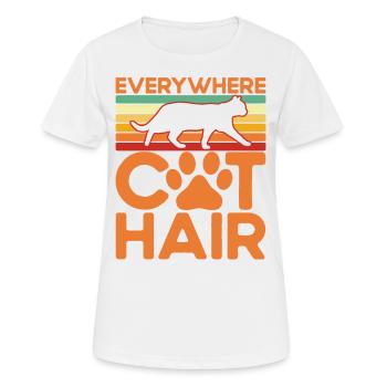Cats lovers cat parents cats sayings - Women's Breathable T-Shirt - white - Front - AI Model Female 172 dark (172cm)
