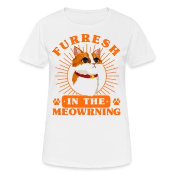 Proverbes de chat Chats Amants Chats Parents - T-shirt respirant Femme - blanc - Devant - AI Model Female 172 dark (172cm)