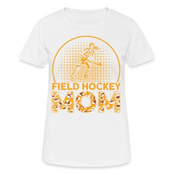 Feldhockey Mama Feldhockey Geschenk - Frauen T-Shirt atmungsaktiv - Weiß - Vorne - AI Model Female 172 dark (172cm)